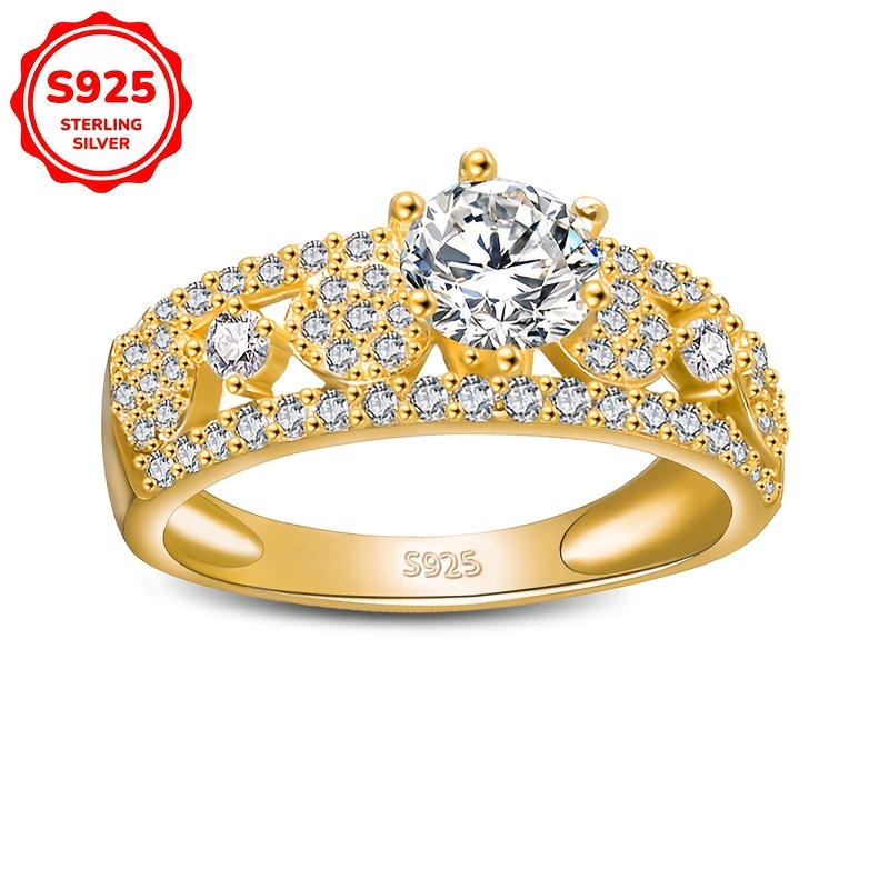 925 Sterling Silver Women's Statement Ring with Synthetic October Birthstone
